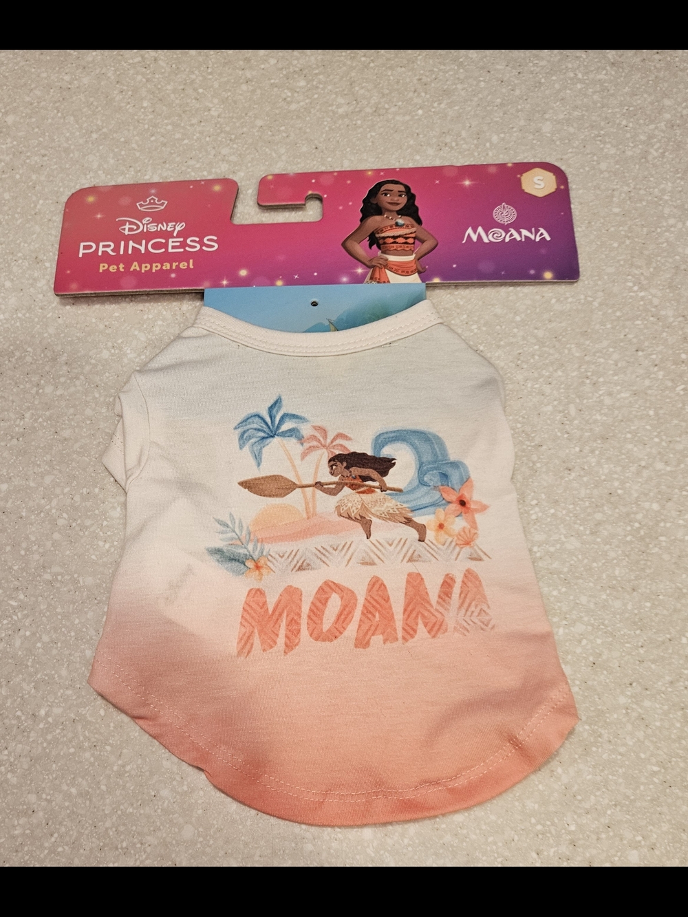 Disney Moana Pet Tee - Size Small. New